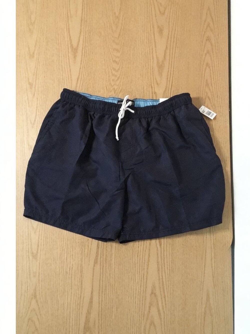 B2 New Mens George Swim Trunks Elastic Waistband Navy Blue Blue Size XL